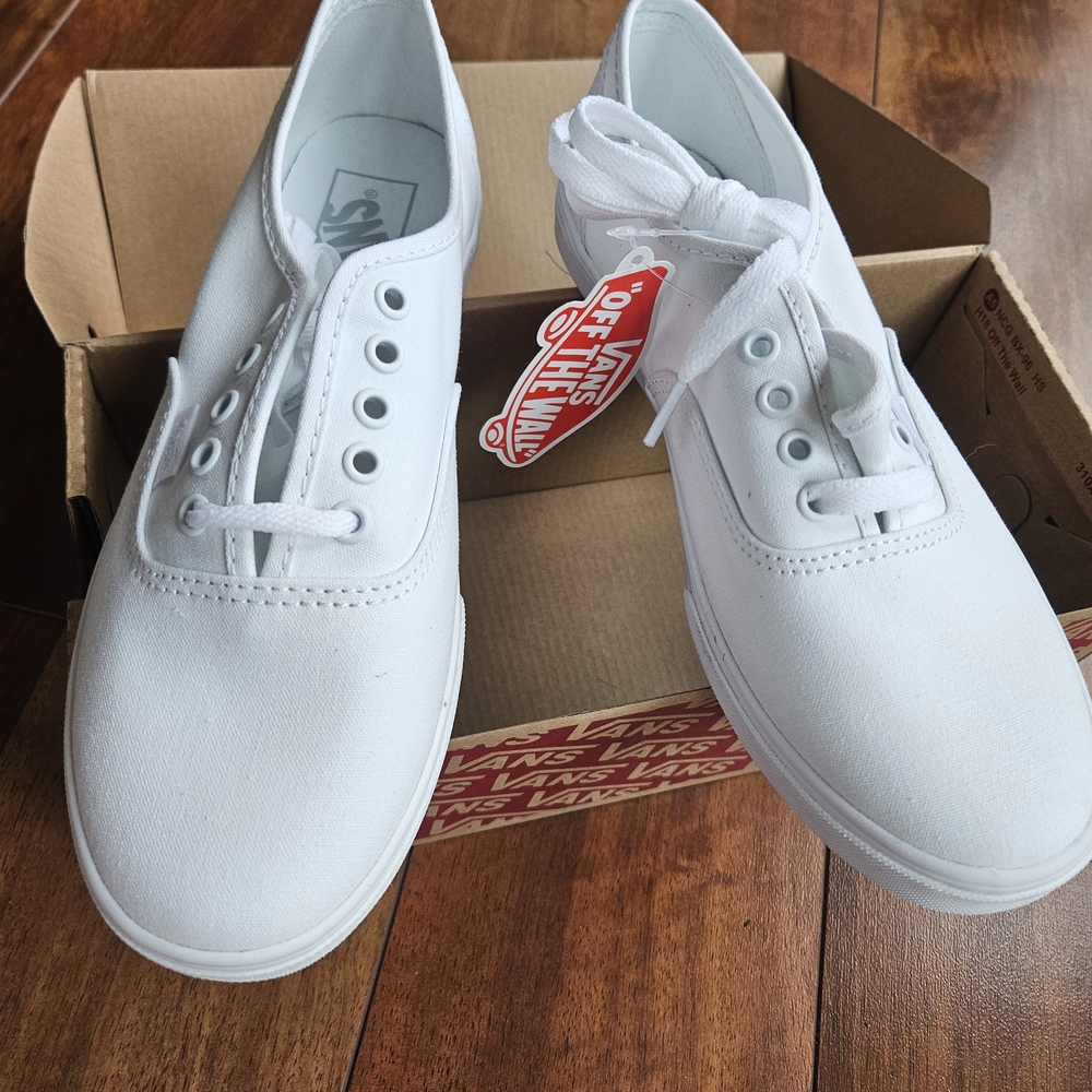 Vans White Canvas Sneakers